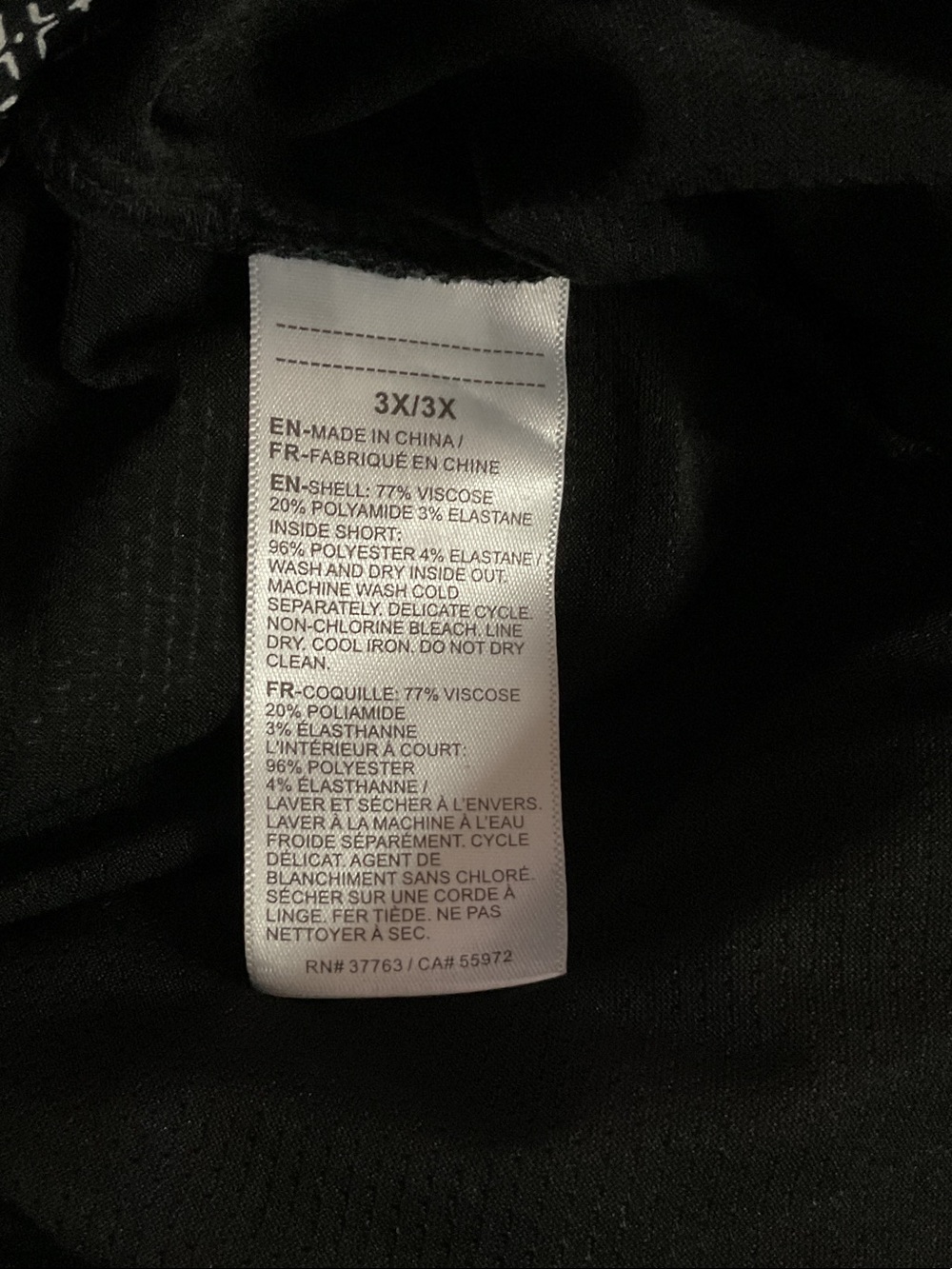 Rafaella Black & White Skort w/ Built-in Shorts W:23.5” L:18” RT $64 - Picture 5 of 5